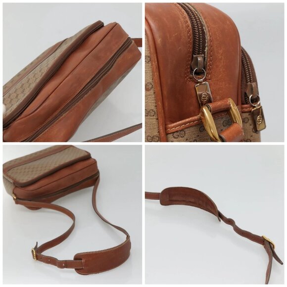 GUCCI Micro GG Supreme Shoulder Bag PVC Beige Gold 001 115 5443 Auth bs27554 - Picture 16 of 16